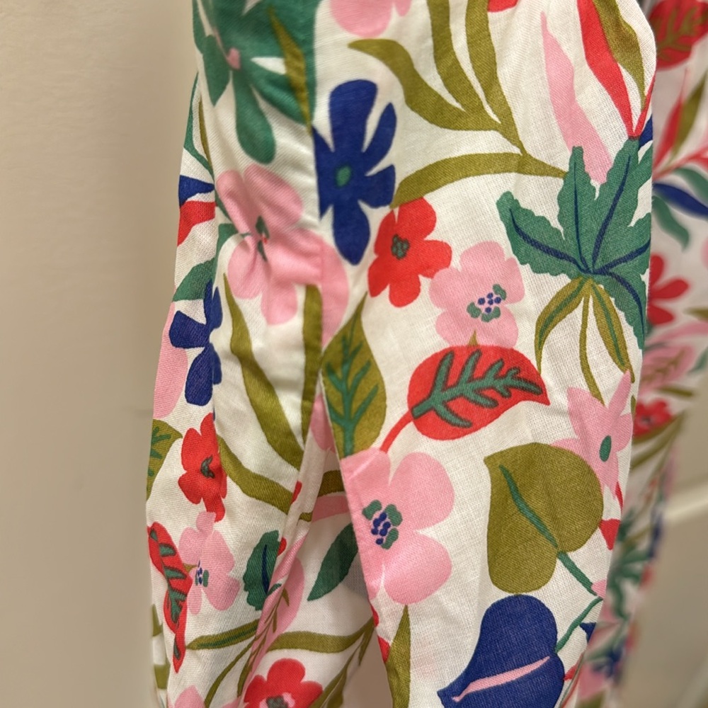 Boden Floral Halter Midi Dress in White Multi - Picture 4 of 7